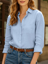 Fashionable loose breathable long-sleeved shirt